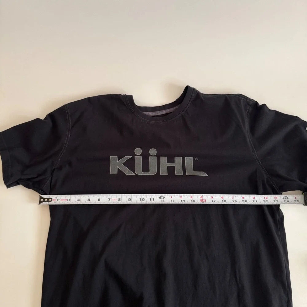 Kuhl Mens XXL Wildfibre Organic Cotton Graphic Tee Black Short Sleeve Shirt - Picture 7 of 7